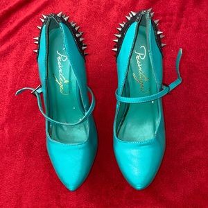 Privileged Mint Spike Heels
